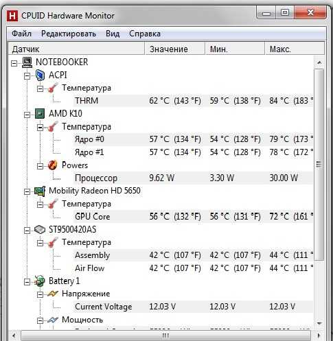 Нормальная температура компьютера