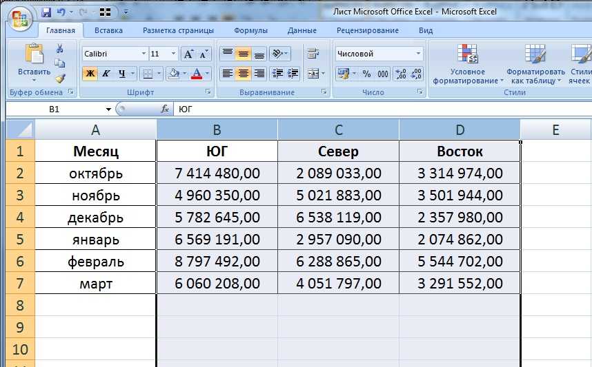 Как удалить цифры в таблице excel