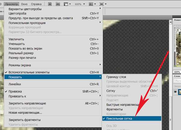 Как убрать сетку с фото в фотошопе