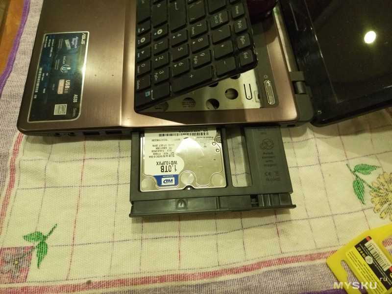 Как подключить жесткий диск вместо дисковода ноутбука — 3 шага