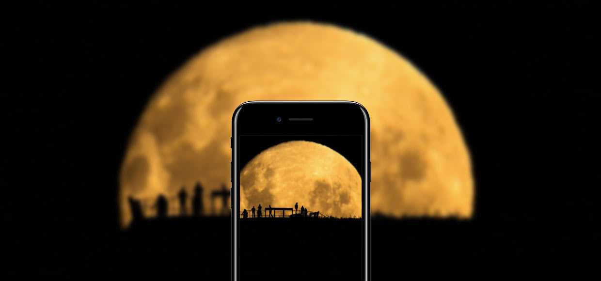 Как сфотографировать луну на телефоне – настройки для смартфона