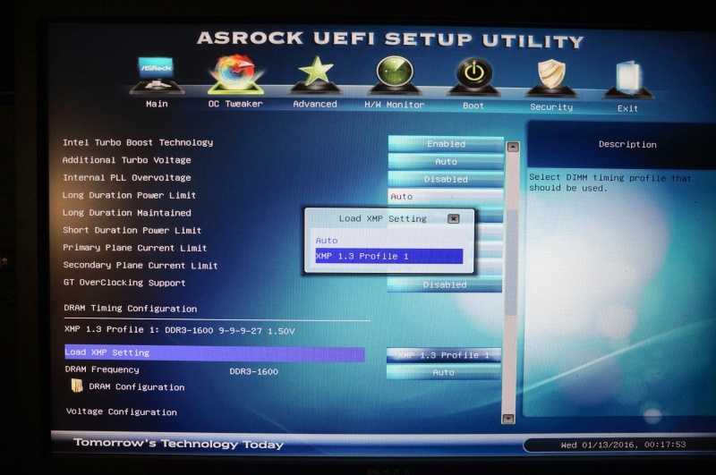 Как настроить asrock uefi setup utility