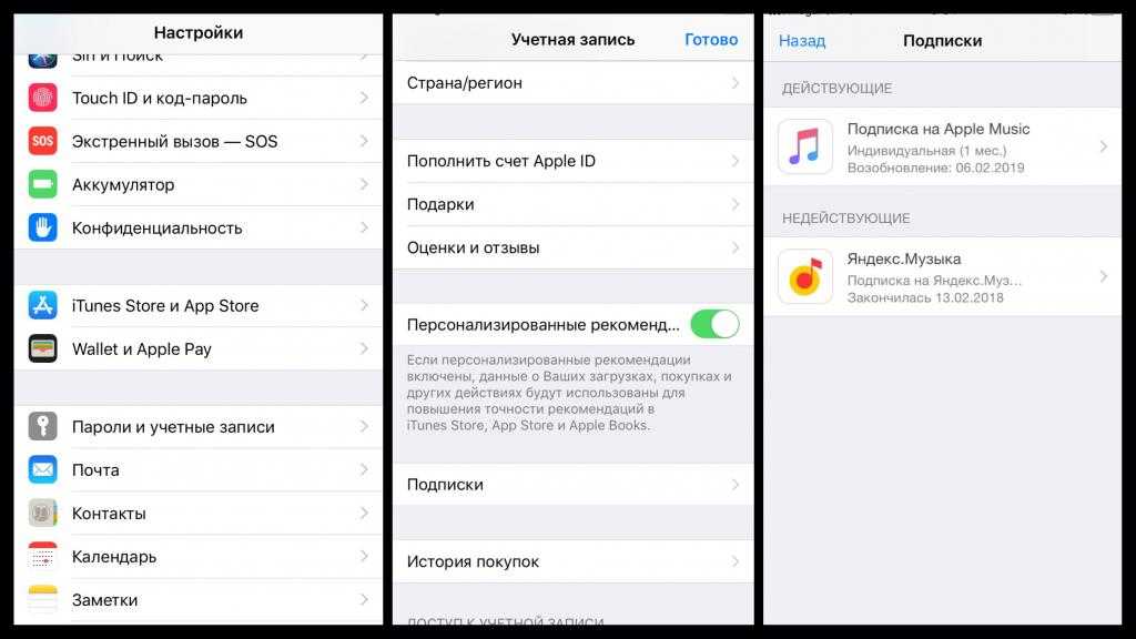 Отключить подписку в app