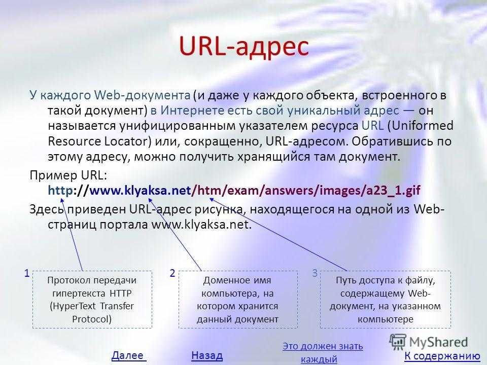 Что такое url картинки