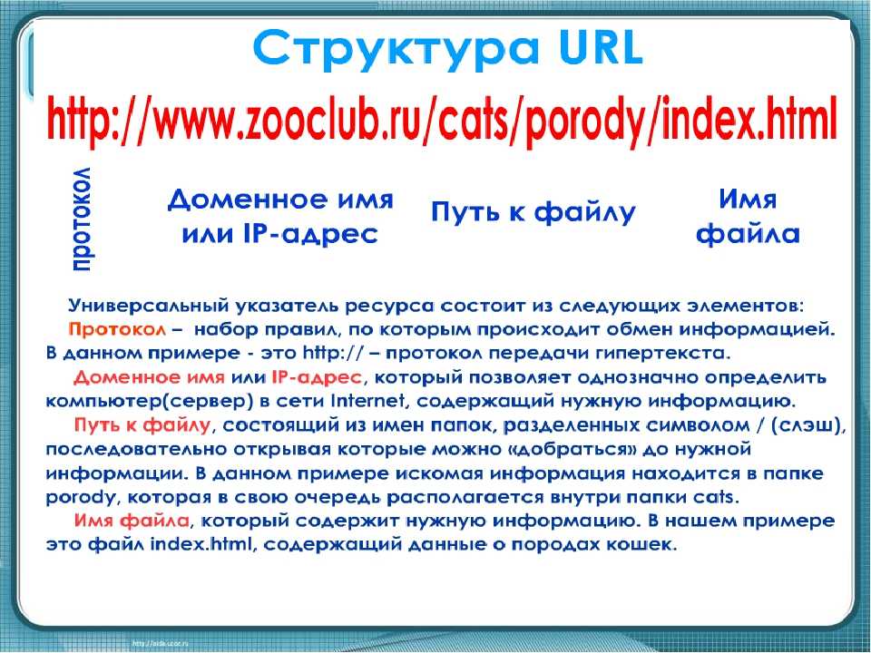 Схема url адрес